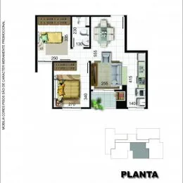 Planta baixa de um imóvel residencial em Lajeado, Brasil.