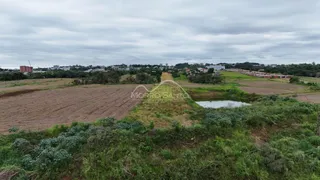 Vista panorâmica de uma área de campo e vegetação com um corpo d'água em Lajeado.