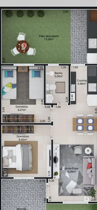 Casa com 2 dormitórios, foto 11