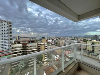 Vista da varanda de um edifício em Lajeado, Brasil.