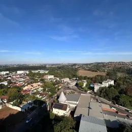 Vista aérea de uma área urbana em Lajeado, Brasil.