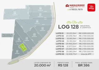 Mapa de lotes de um imóvel em Lajeado, Brasil com informações de preço.