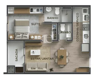 Apartamento com 1 dormitório, foto 15