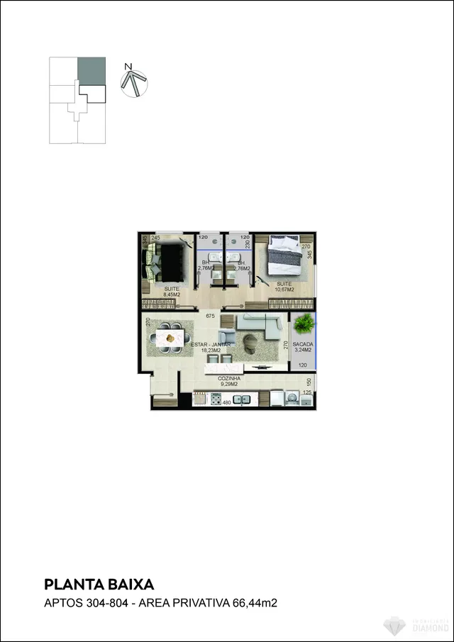 Apartamento com 2 dormitórios, foto 4