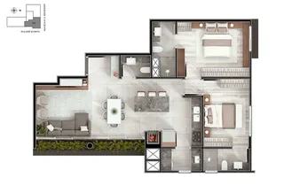 Apartamento com 2 dormitórios, foto 13