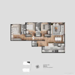 Apartamento com 3 dormitórios, foto 6