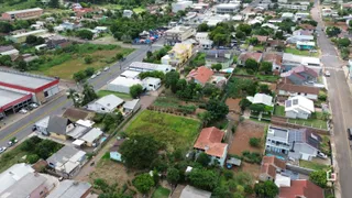 Vista aérea de uma área residencial em Lajeado, Brasil.
