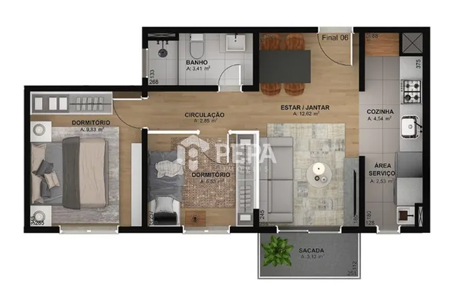 Apartamento com 2 dormitórios, foto 5