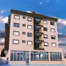 Fachada de um prédio residencial em Lajeado, Brasil.