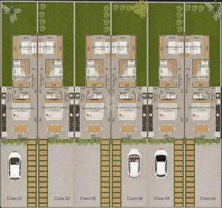 Casa geminada com 2 dormitórios, foto 2