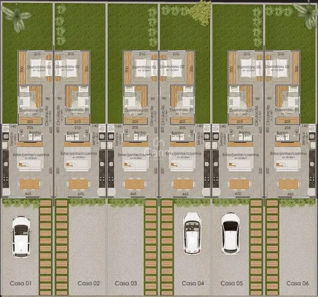 Casa geminada com 2 dormitórios, foto 2