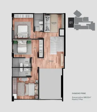 Apartamento com 3 dormitórios, foto 4