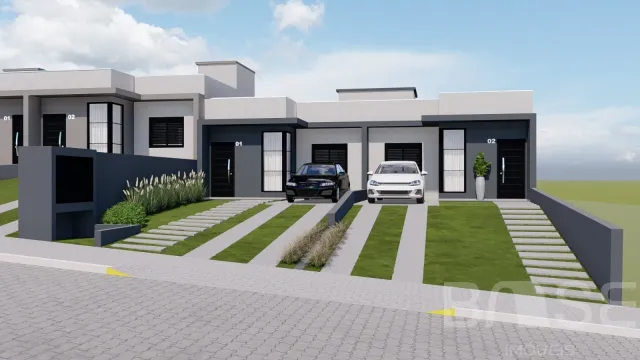 Casa geminada com 2 dormitórios
