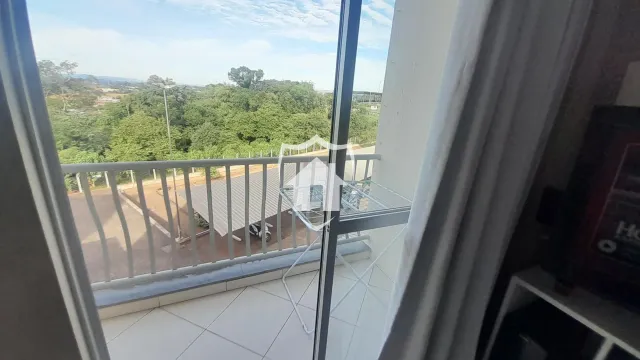 Vista da varanda com paisagem verde de Lajeado.