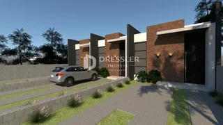 Fachada moderna de uma residência em Lajeado, Brasil.