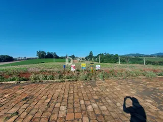 Vista externa de um terreno com campo aberto e vegetação rasteira.