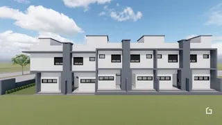 Fachada de um conjunto residencial em Lajeado, Brasil.
