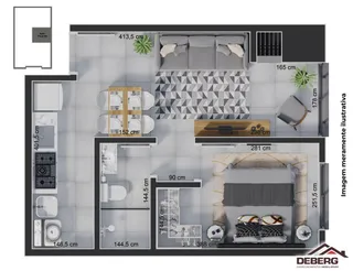 Apartamento com 1 dormitório, foto 4