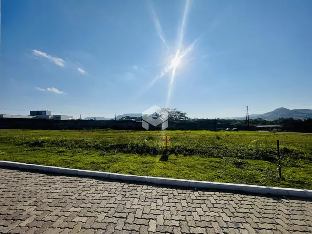 Campo gramado com cerca de pedra no primeiro plano.
