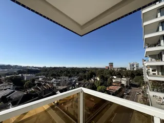 Vista panorâmica da paisagem urbana de Lajeado, Brasil, vista de um terraço.