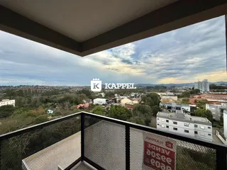 Vista panorâmica da paisagem urbana e montanhas de Lajeado.
