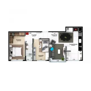Apartamento com 2 dormitórios, foto 4