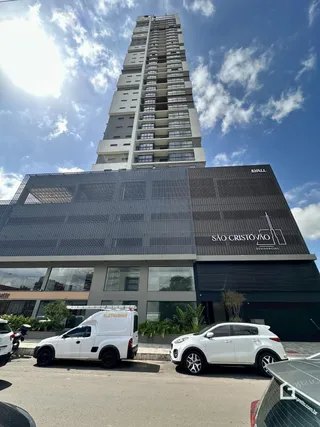 Fachada de um edifício residencial em Lajeado, Brasil.