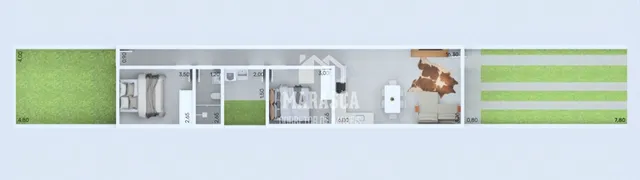 Casa geminada com 2 dormitórios, foto 2
