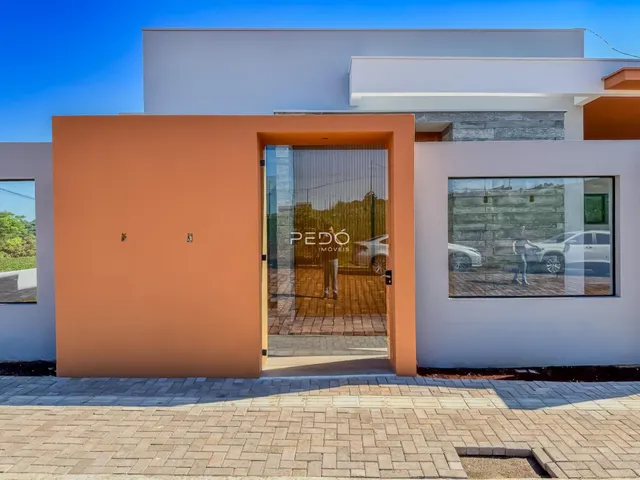 Fachada de uma residência em Lajeado, Brasil.