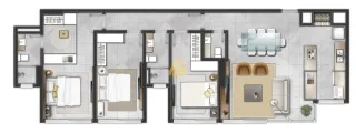 Apartamento com 3 dormitórios, foto 8