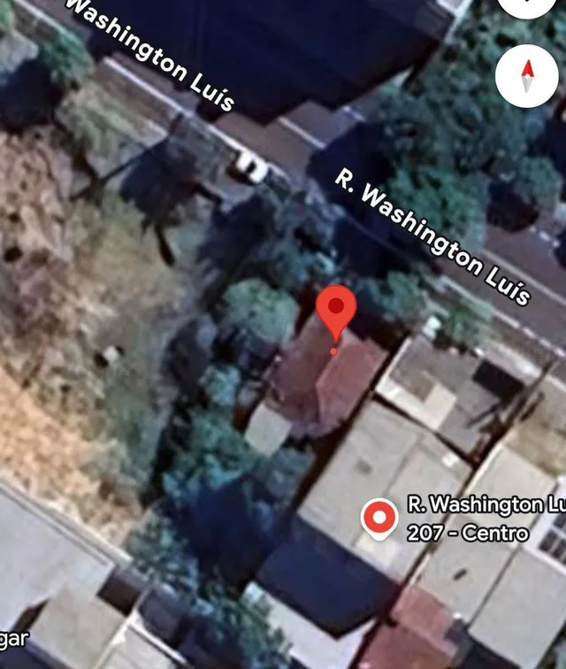 Vista aérea da propriedade na Rua Washington Luís em Lajeado.