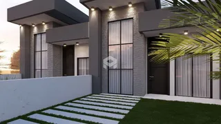 Fachada moderna de uma residência em Lajeado, Brasil.