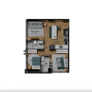 Apartamento com 2 dormitórios, foto 16