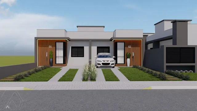 Casa geminada com 2 dormitórios