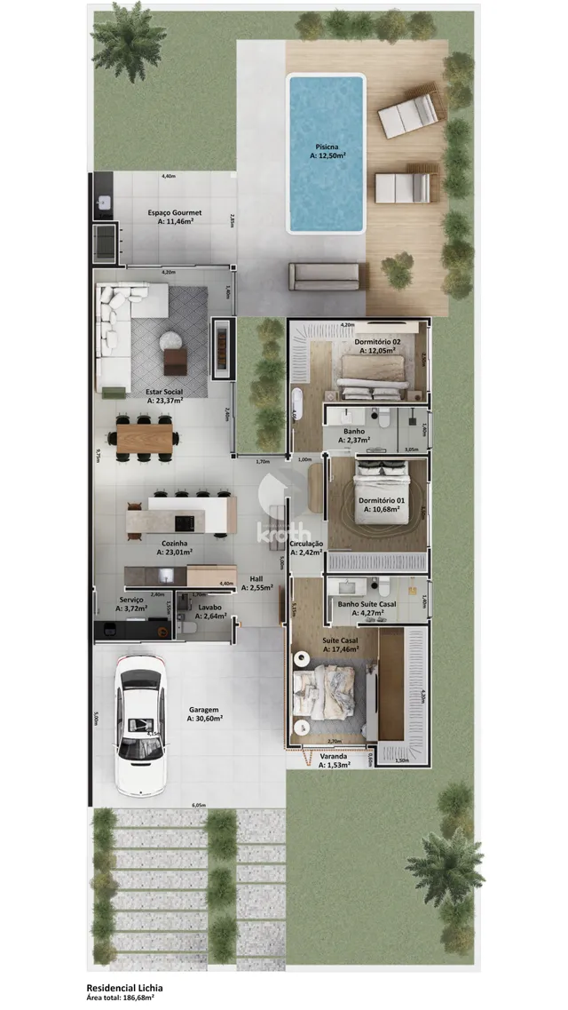 Casa com 3 dormitórios, foto 5