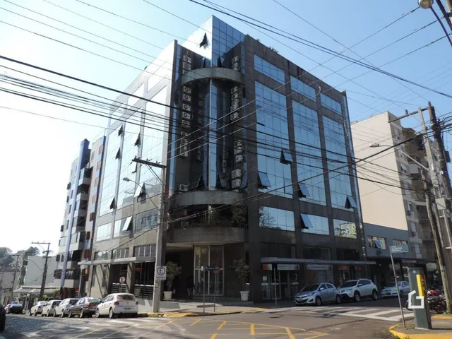 Fachada moderna de um edifício residencial em Lajeado.