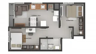 Apartamento com 2 dormitórios, foto 1