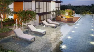 Vista externa de uma residência com área de lazer e piscina em Lajeado.