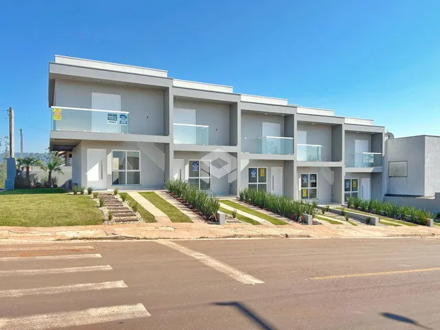Fachada moderna de um imóvel residencial em Lajeado, Brasil.