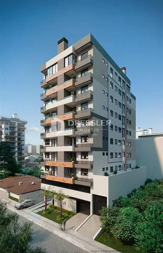 Fachada de um prédio residencial em Lajeado, Brasil.