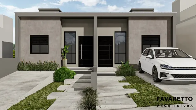 Casa geminada com 2 dormitórios