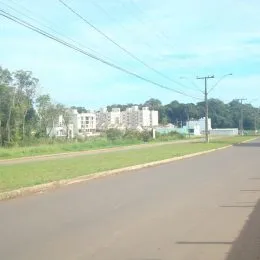 Vista da rua em Lajeado, Brasil.