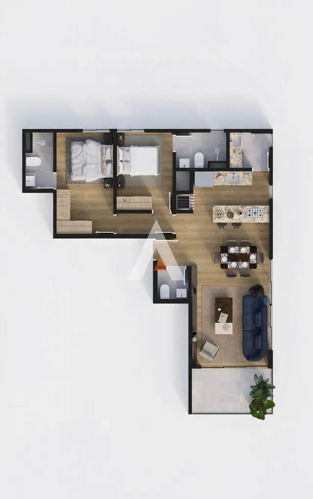 Apartamento com 2 dormitórios, foto 2