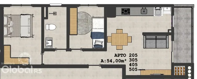 Apartamento com 2 dormitórios, foto 5