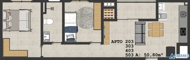 Apartamento com 2 dormitórios, foto 2