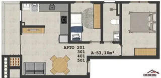 Apartamento com 2 dormitórios, foto 7
