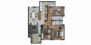 Apartamento com 3 dormitórios, foto 9