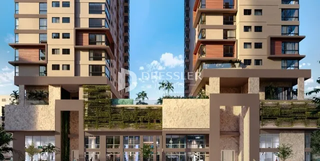 Fachada de um edifício residencial em Lajeado, Brasil.