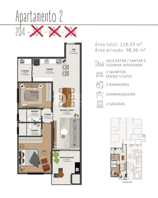 Apartamento com 2 dormitórios, foto 7