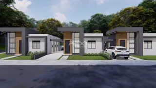 Fachada moderna de uma residência em Lajeado, Brasil.